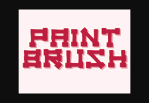 Paintbrush Font Poster 1