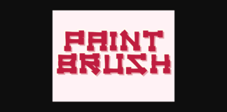Paintbrush Font Poster 1