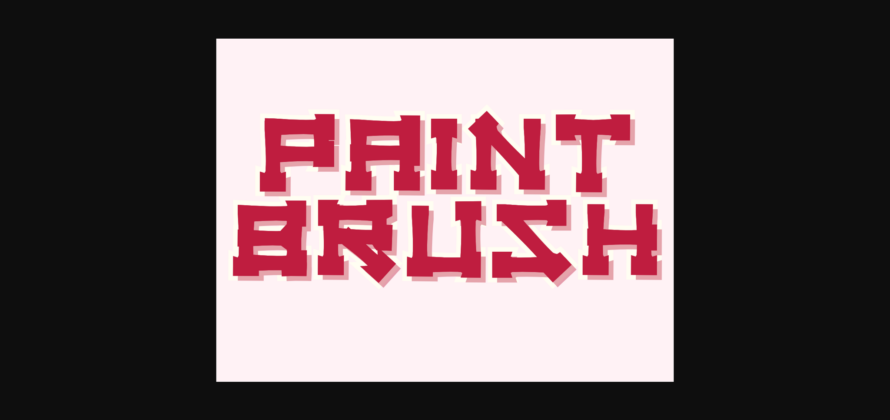 Paintbrush Font Poster 1