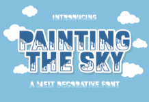 Painting the Sky Font Poster 1