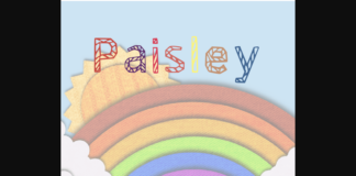 Paisley Font Poster 1