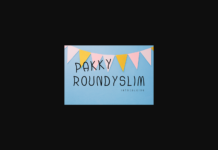 Pakky Roundyslim Font Poster 1