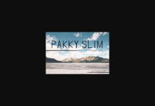 Pakky Slim Font Poster 1