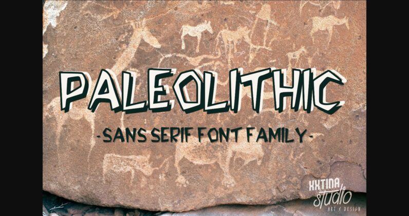 Paleolithic Font Poster 3