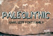 Paleolithic Font Poster 1