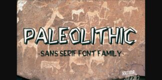 Paleolithic Font Poster 1