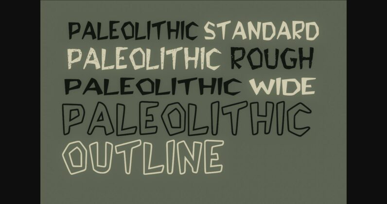Paleolithic Font Poster 4