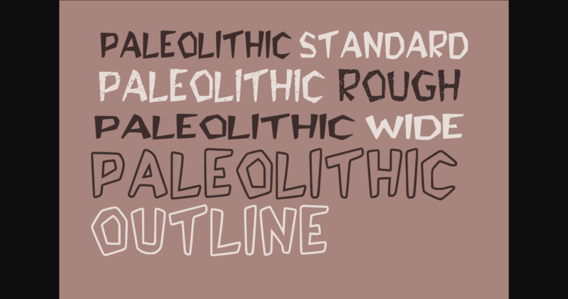 Paleolithic Font Poster 6