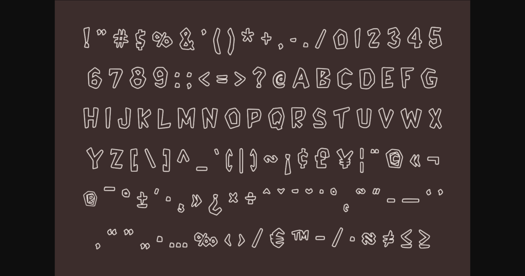 Paleolithic Font Poster 8