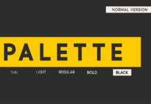 Palette Font Poster 1