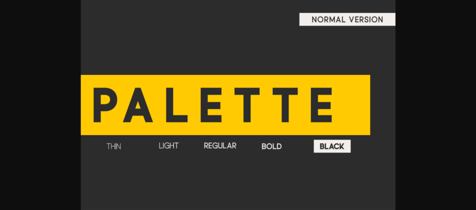 Palette Font Poster 1