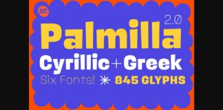 Palmilla 2.0 Font Poster 1