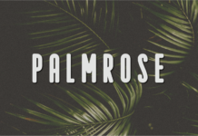 Palmrose Font Poster 1