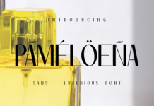 Pameloena Font Poster 1