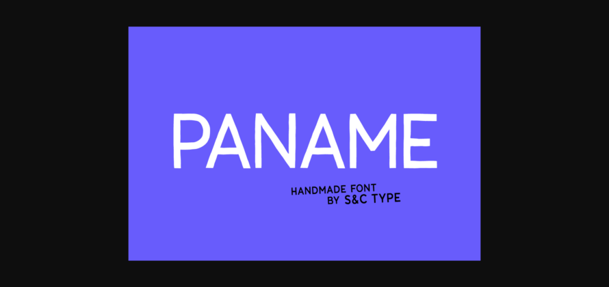 Paname Font Poster 3