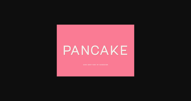 Pancake Font Poster 3