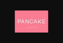 Pancake Font Poster 1