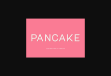 Pancake Font Pancake Font Poster 1