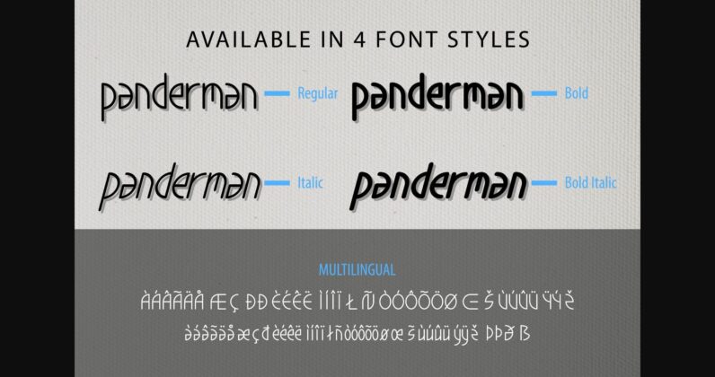 Panderman Font Poster 8