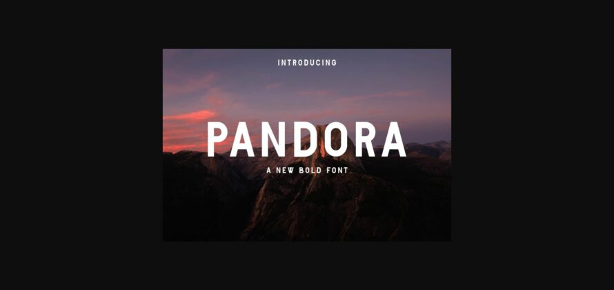 Pandora Font Poster 3