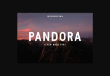 Pandora Font Poster 1