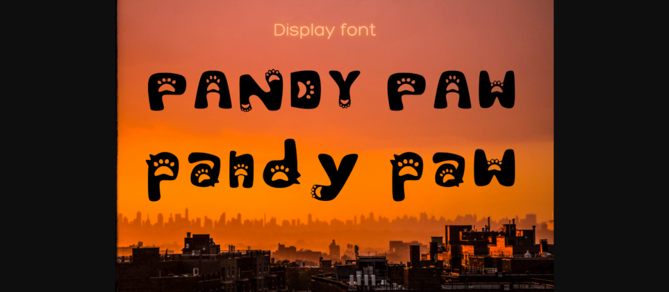 Pandy Paw Font Poster 3