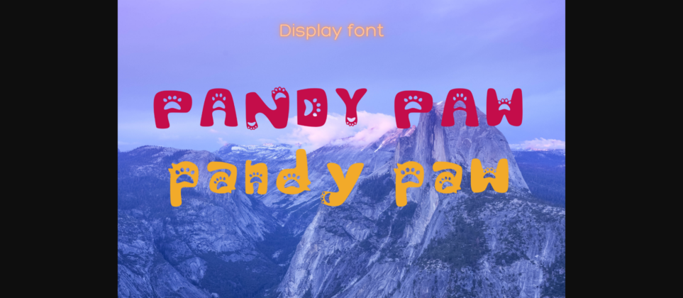 Pandy Paw Font Poster 5