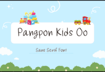 Pangpon Kids Oo Font Pangpon Kids Oo Font Poster 1