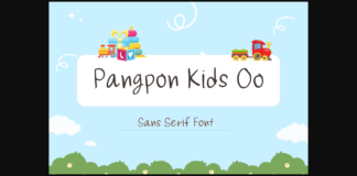 Pangpon Kids Oo Font Poster 1