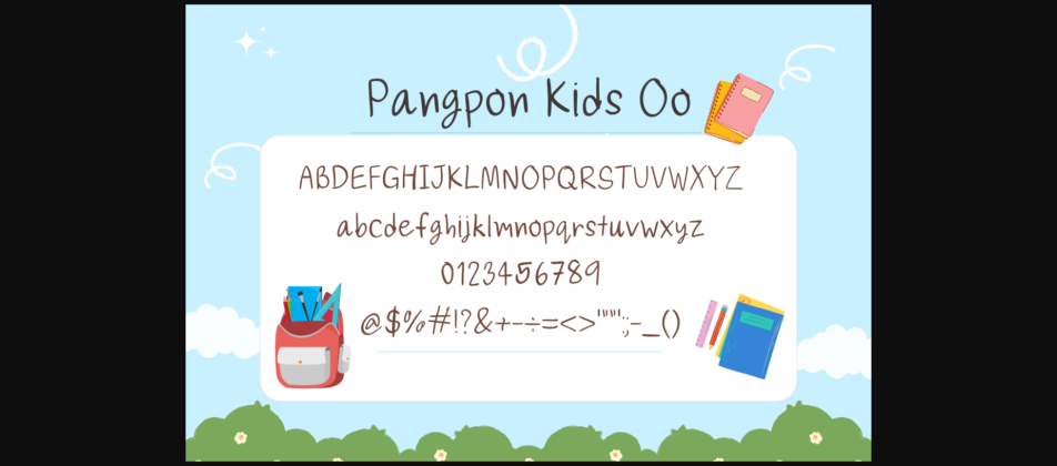 Pangpon Kids Oo Font Poster 4