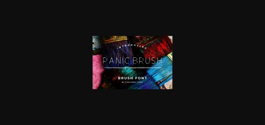 Panic Brush Font Poster 3
