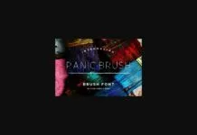 Panic Brush Font Panic Brush Font Poster 1