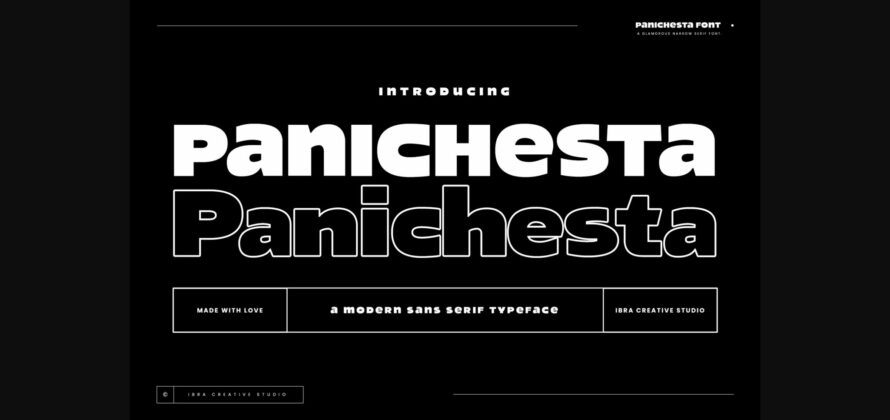 Panichesta Font Poster 3