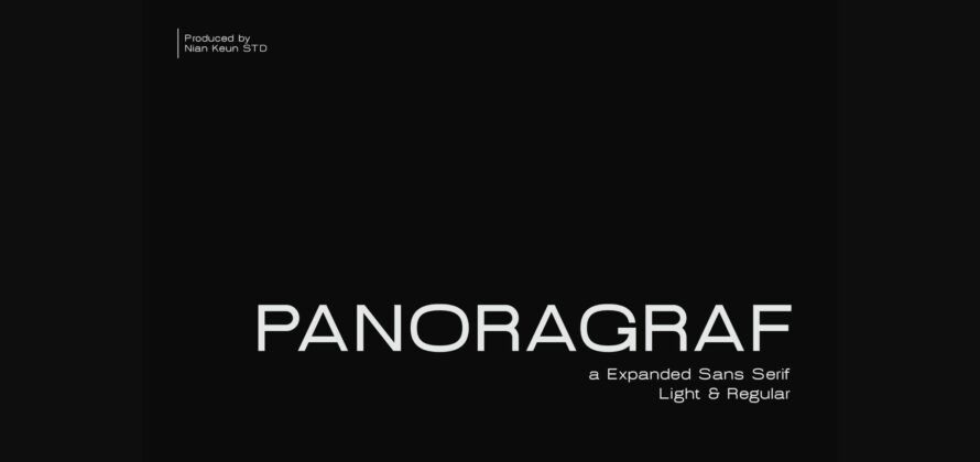 Panoragraf Font Poster 3