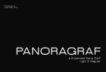 Panoragraf Font Poster 1