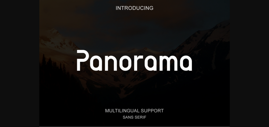 Panorama Font Poster 3