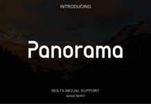 Panorama Font Poster 1