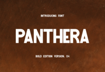 Panthera Font Poster 1