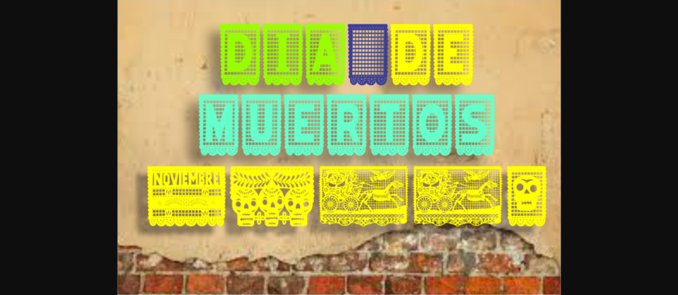 Papel Picado Font Poster 5