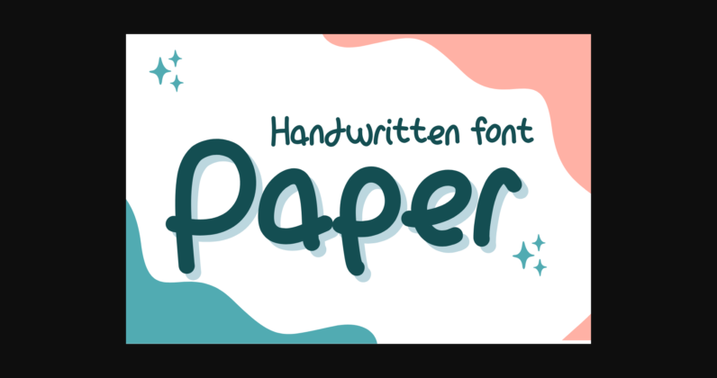 Paper Font Poster 3