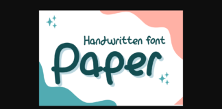 Paper Font Poster 1