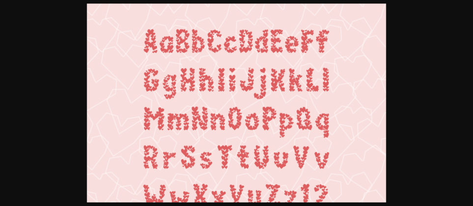 Paper Hearts Font Poster 5