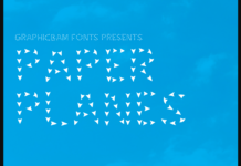 Paper Planes Font Poster 1