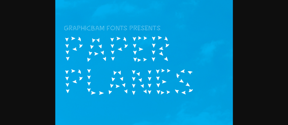 Paper Planes Font Poster 1