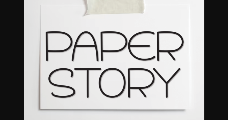 Paper Story Font Poster 3