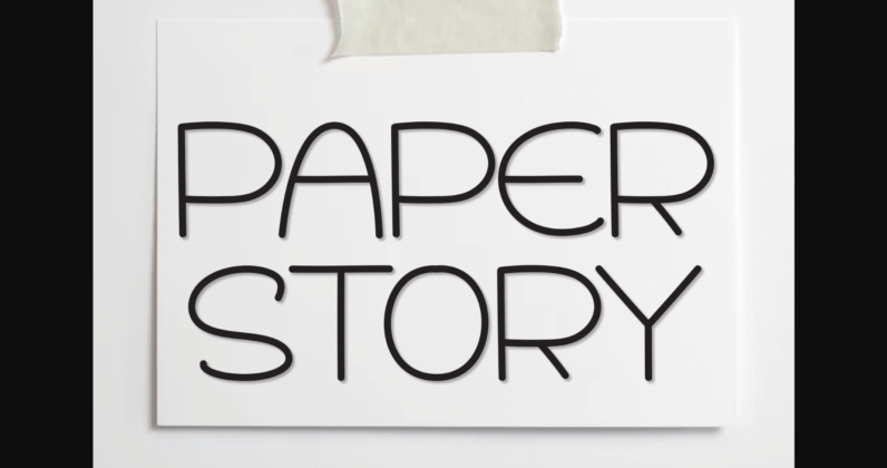 Paper Story Font Poster 1