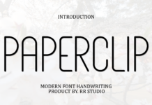 Paperclip Font Poster 1
