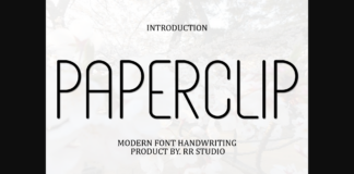 Paperclip Font Poster 1