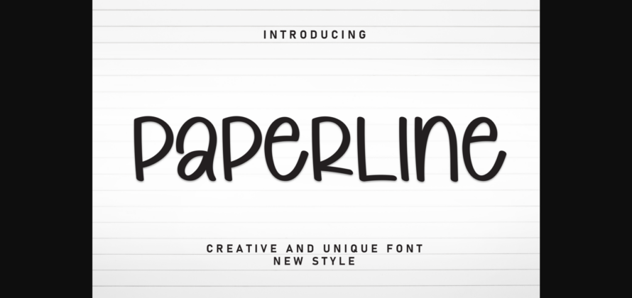 Paperline Font Poster 3