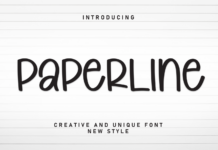 Paperline Font Poster 1